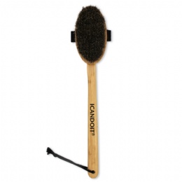 Detachable Wooden Handle Dry Massage Body  Brush-Horse hair mixed with Natural Tampico/ Cactus YBB010